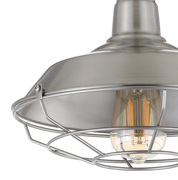 Gabe 10.2" Metal LED Semi Flush Mount - JONATHAN Y